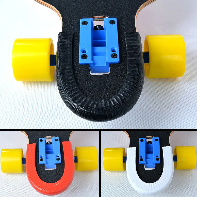 

1 Pair Quality Longboard Protection Cover Rails Skateboard Bumper Skate Strip For Double Rocker Fish Board Deck