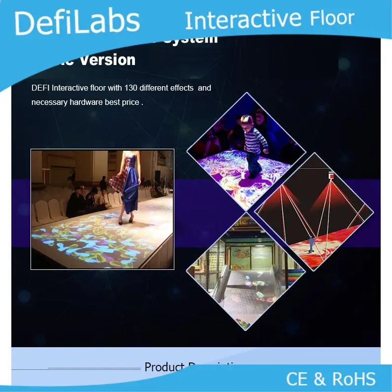 

DefiLabs DEFI copyright Interactive floor Projection system and 130 different effects
