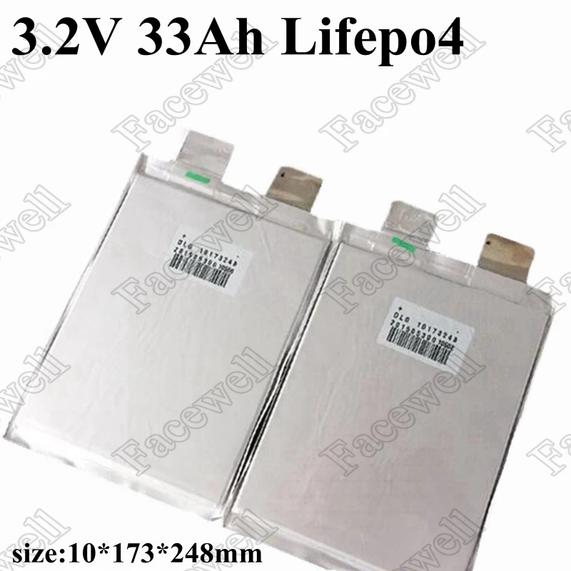 Аккумулятор Lifepo4 высокой емкости 16 шт. 33 Ач 3 2 В lifepo4 для самостоятельной сборки 12 24