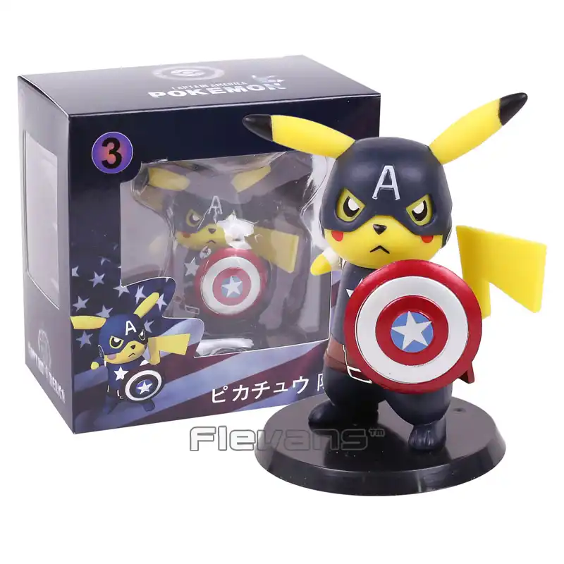 Deadpool Captain America Mini PVC Figure Collectible Model Toy 10cm