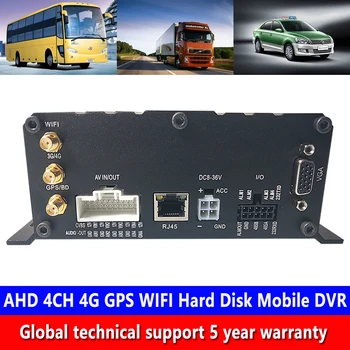 

Factory wholesale AHD 4CH 4G GPS WIFI hard disk Mobile DVR support 2T storage built-in power-off protection bus monitoring