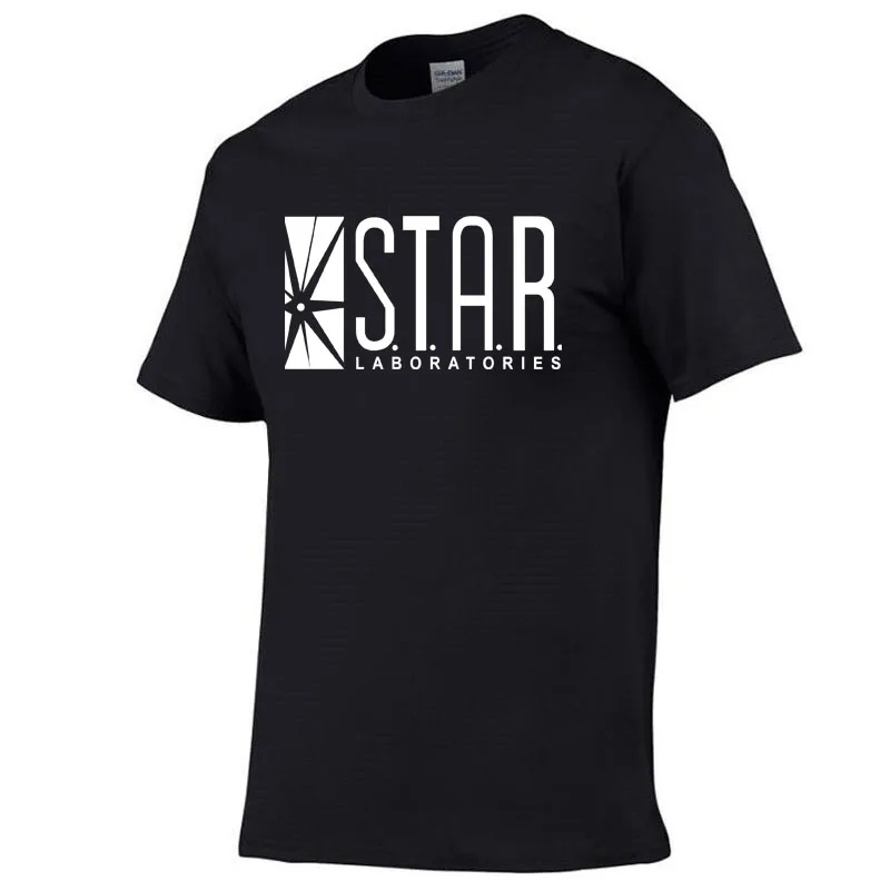 

2018 NEW FLASHS superhero short sleeve t shirt WHITE labs star lab jogging homme s summer jersey women man Sports T-shirt