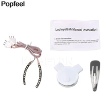 LED-светильник в форме бровей накладные ресницы унисекс свет, ненатуральные искусственные светящиеся Сияющие ресницы значок салон паб клуб бар вечерние инструмент для макияжа