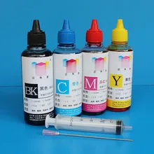 100 мл 4 цвета универсальный набор чернил для заправки чернил для струйного принтера Canon все модели СНПЧ картридж для принтера краски для чернил