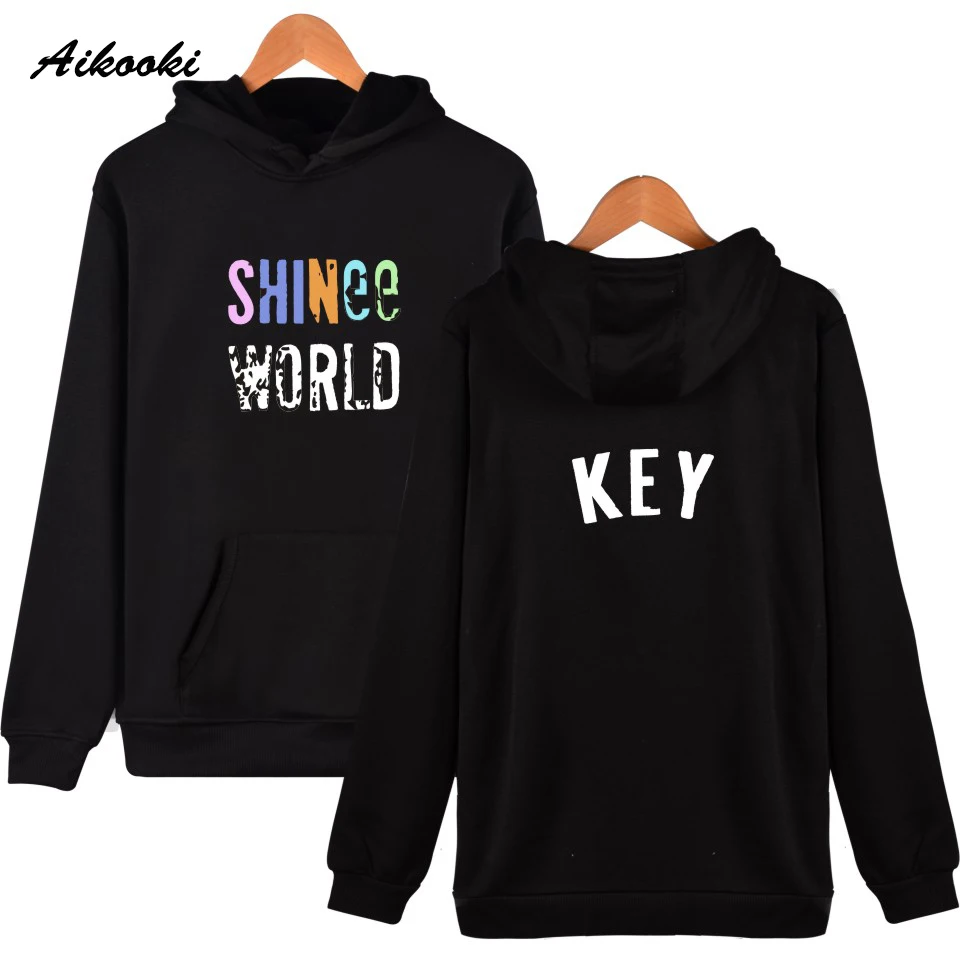 

Aikooki Shinee World Hoodies Sweatshirt Men Women Kpop Taemin Key Jonghyun Minho Onew Teamin Fans Fashion Hoodie Casual Clothes