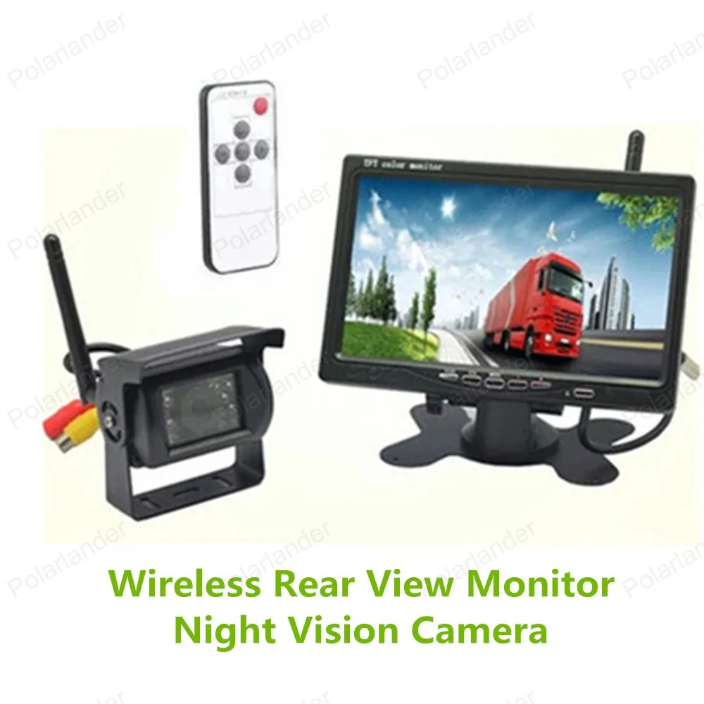 

7 inch TFT LCD Wireless Rear View Monitor  CMOS IR Backup Camera Kit   Night Vision Camera Kit
