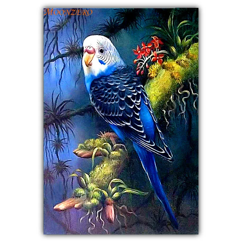 

DIY 5D diamond painting parrot animal resin full diamond mosaic rhinestone decorative painting cross stitch embroidery