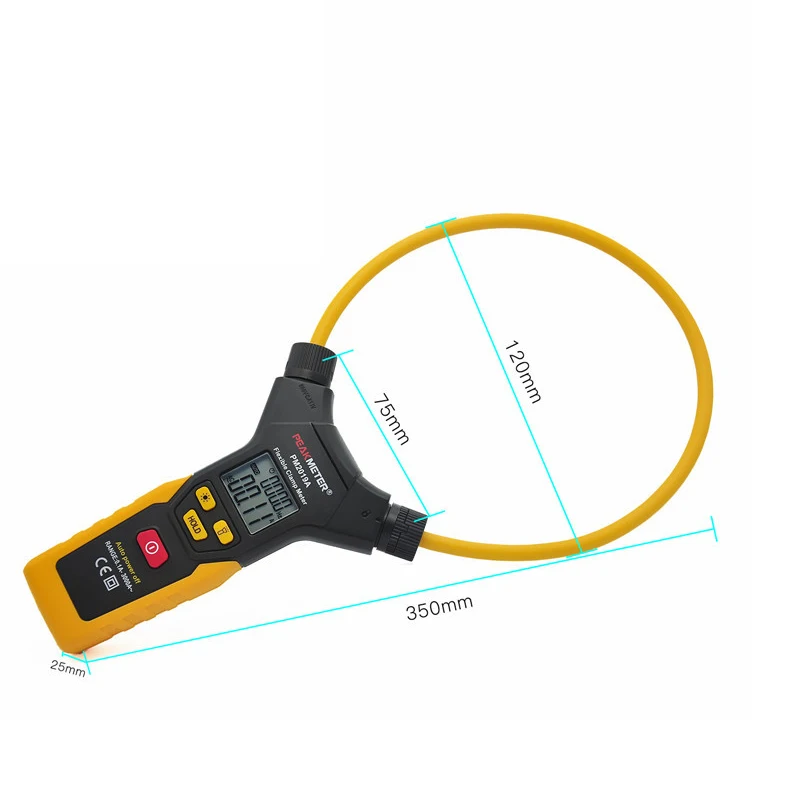 PEAKMETER PM2019A Smart AC 3000A 6000 отсчетов цифровой гибкий клещи мультиметр Ручной ток детектор Тестер Подсветка