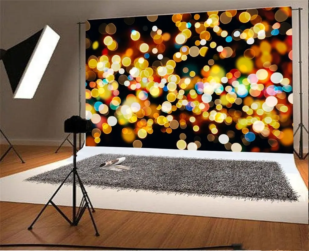 

Photography Backdrop Bokeh Sparkle Sequins Shining Lights Valentine's Day Romantic Wallpaper Photo Background