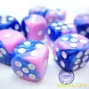 Bescon 12mm 6 Sided Dice 36 in Cube, 12mm Six Sided Die (36) Block of Dice, Gemini Effect in All Assorted Flower Colors 6