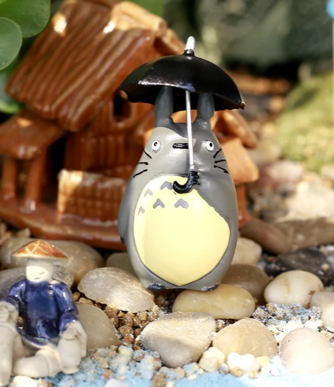 1 шт. милый зонтик Мой сосед Тоторо японская студия Ghibli Miyazaki Hayao смола Аниме ПВХ