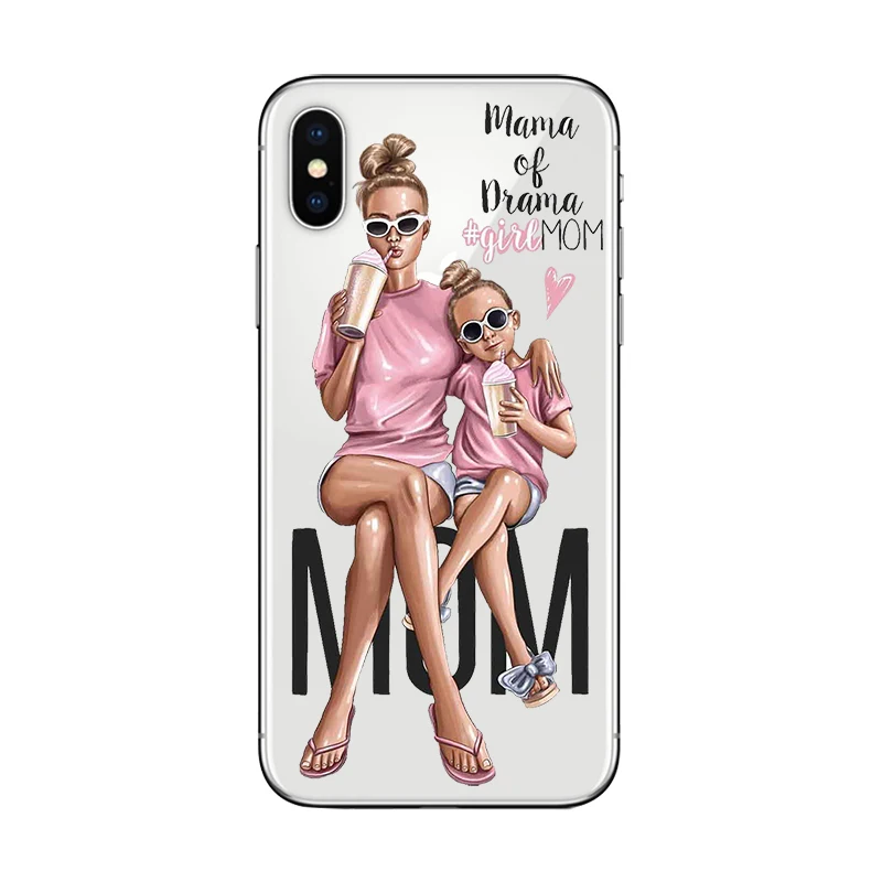 Чехол для телефона ciciber queen Super Mom Girls для iPhone 7 8 6 6s Plus X XR XS MAX 5 5S SE чехол для iPhone 11 Pro Max мягкий чехол из ТПУ - Цвет: Patterned 11