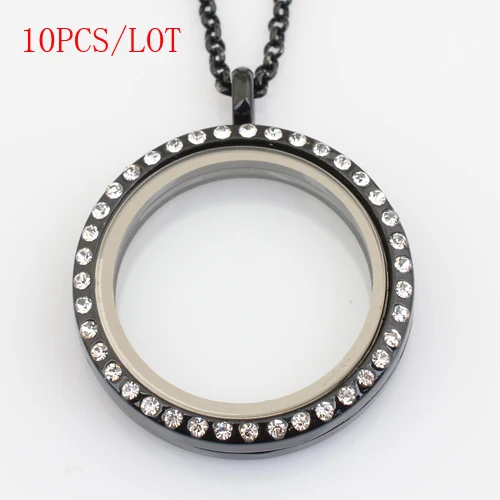 Buy 10PCS/LOT,30mm black round floating