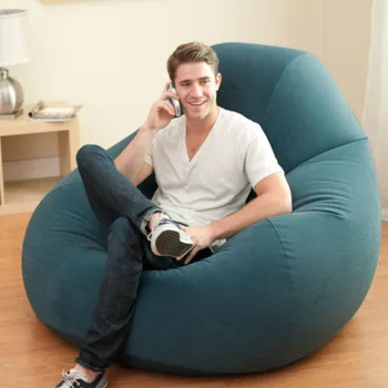 

Luxurious Inflatable Comfortable Sofa For Adult Air Seat Inflatable For Living Room Sofa Lazy Chair with Inflator Pump