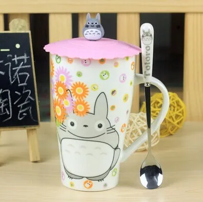 OUSSIRRO 550 мл мультфильм Тоторо животные Кружка Керамическая милая пара чашка кофе молоко чашка детский подарок на день рождения