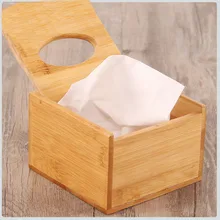 Натуральная квадратная бамбуковая ретро коробка для салфеток бумажная салфетка подарок ручной работы держатель коробка для хранения полотенец Отель домашний декор