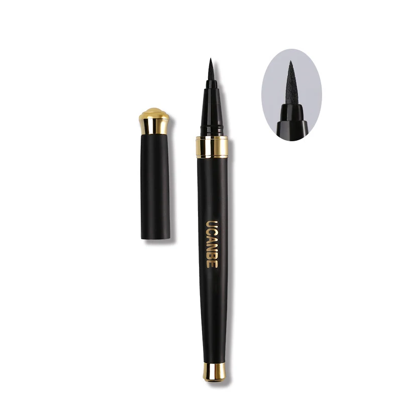 UCANBE бренд Экстра черная жидкая подводка для глаз карандаш Профессиональный Водонепроницаемый Жидкий подводка для глаз ручка быстрый сухой инструмент для макияжа глаз