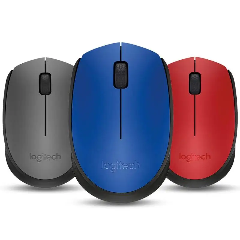 Logitech M170 2,4 ГГц Беспроводной Мышь 1000 Точек на дюйм 3 кнопки двухсторонняя колеса мыши с нано-приемник для ПК компьютер