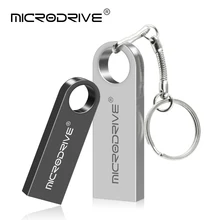 Мини-ключ USB флеш-накопитель Серебристый Золотой металлический флеш-накопитель 64 ГБ 8 ГБ 16 ГБ 32 ГБ 128 Гб карта памяти Флешка флеш-карта