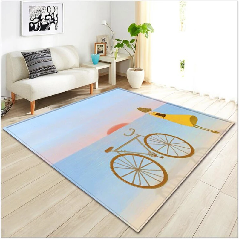 

AOVOLL 2019 Top Sell Small Fresh Painting Carpet Living Room Floor Mats Rugs And Carpets For Home Living Room Area Rug