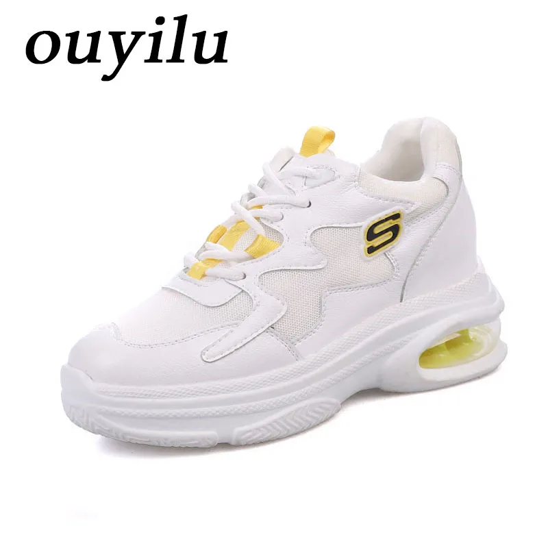 

2018 ouyilu Women Running Shoes Sport Shoes For Women Comfortably breathable Dames sneakers schoenen Super Light White
