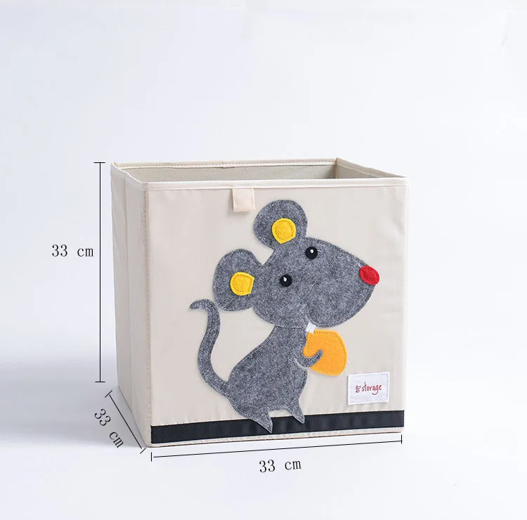 Большой квадратный мультфильм 3D вышивка детские игрушки Органайзер коробка для хранения складной ящик для хранения одежды промытый органайзер для мелочей - Цвет: pp-11