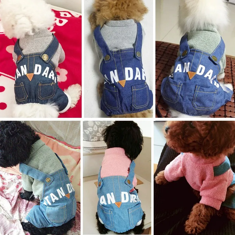 Letters Jumpsuits Cats Rubbits Dogs Pet Clothes Breathable Soft Solid Outfit Dog Puppy Pants Print Jumpsuit Clothing 21313