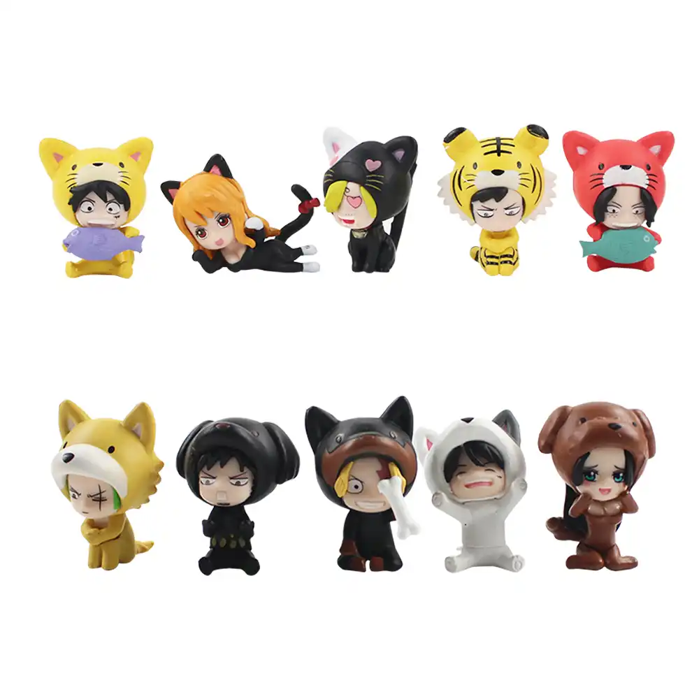 アニメトップルフィーボハンコックゾロローサンジアニマルドッグオーバー ミニpvcアクションフィギュアおもちゃギフト5ピース セット3 5センチメートル Action Figures Aliexpress