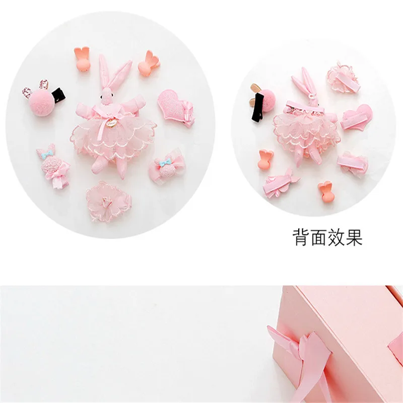 1Set Multi-style Ribbon Bow Flower Baby Girls Hairpins  Barrettes Children  hair Accessories Cute Baby Girls Headwear floral Hair Clip  (5)