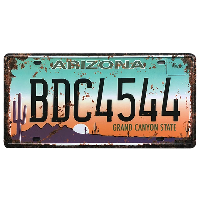 Online 2017 Retro Usa Car Metal License Plate Vintage Home Online 2017 Retro Usa Car Metal License Plate Vintage Home Decor Tin Sign Bar Garage Decorative Art Painting Fashion Plaque Aliexpress