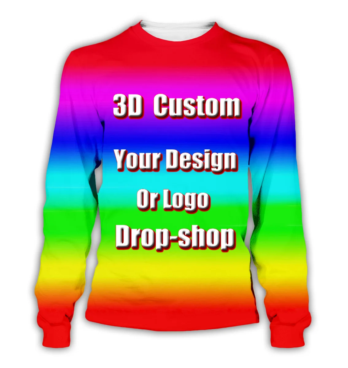 DIY Custom Full printing 3D Hoodies Create Design Photo/You Want Pattern Personalized Customized Zipper Sweatshirts oversize coa - Цвет: sweatshirt