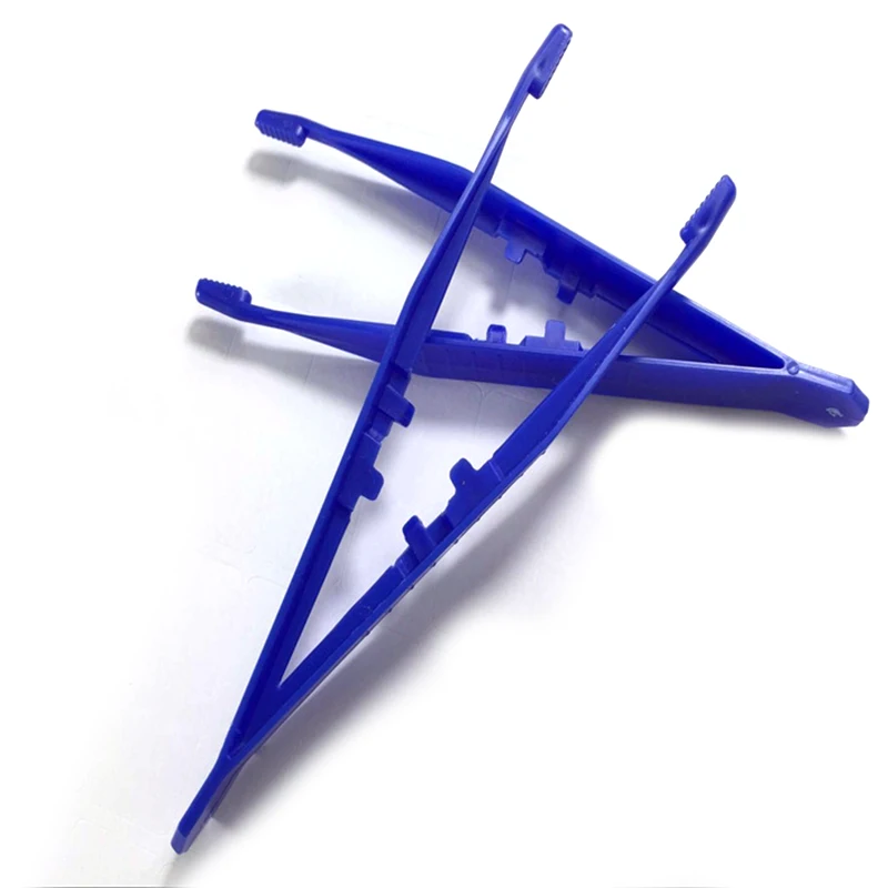 

10pcs/lot Plastic Tweezers Medical Clip Kit ABS material 11cm Plastic Forceps Tool