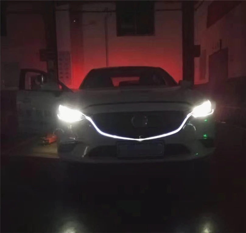 

Car Flashing For Mazda 6 Mazda6 Atenza 2016 2017 Driving DRL Daytime Running Light Grille DRL Outline LED Width Light DRL Signal