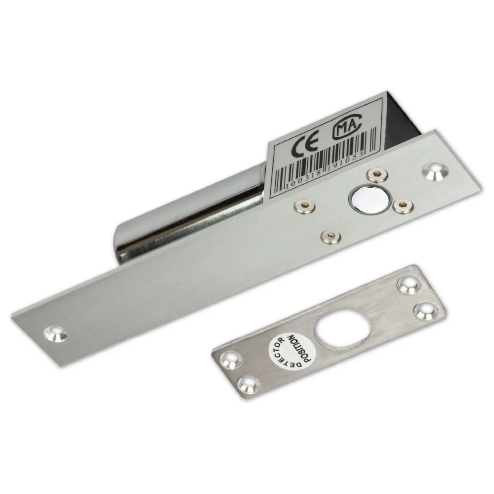 

free shipping Electric Drop Bolt Door Lock 2 line DC 12V Induction Auto electronic door lock access control system