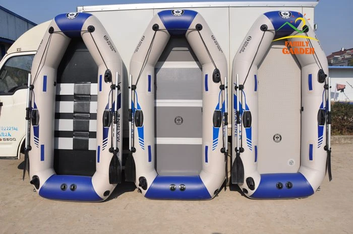 Discount 2.6M Four Person Air Deck Floor High Pressure Drop Stitch Mattress Inflatable Kayak Boat Fishing Raft With Multi Air Chambers 4