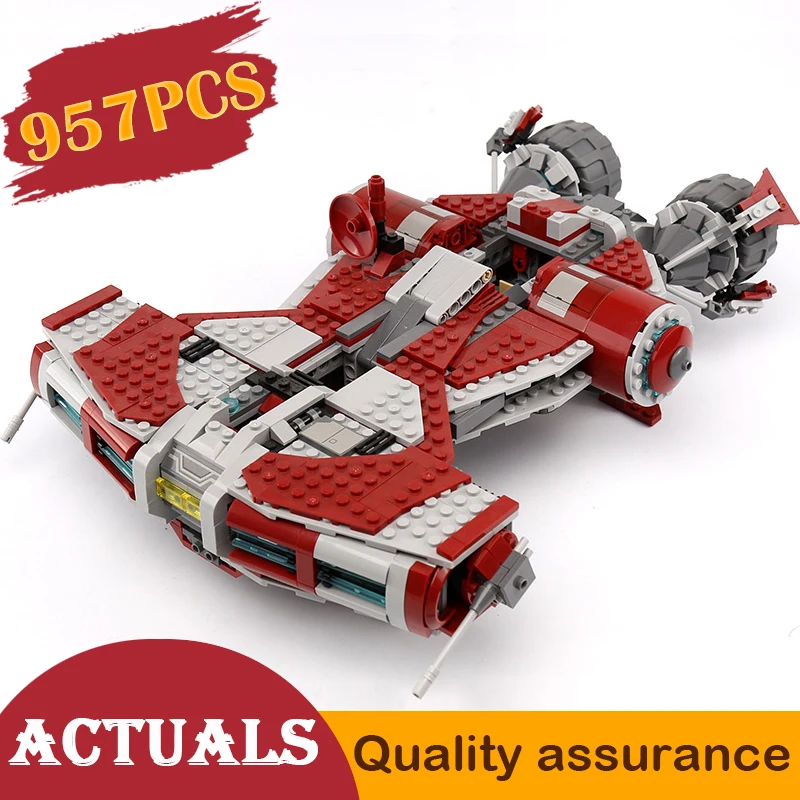 

05085 Jedi Defender Class Cruiser Set Building Blocks DIY Model Bricks Hobbies Toys Compatible legoed Star Plan 75025