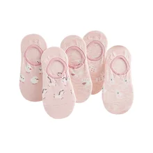 5 пар, женские носки, милые хлопковые носки до щиколотки, костюм, лето-осень, тянущиеся, формирующие много видов забавных стилей, милые женские носки для девочек