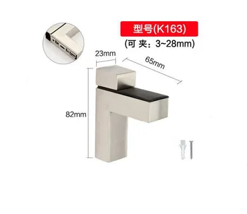 

FUMAO 2pcs Adjustable Zinc Alloy Bracket Support For Glass Wood Shelves