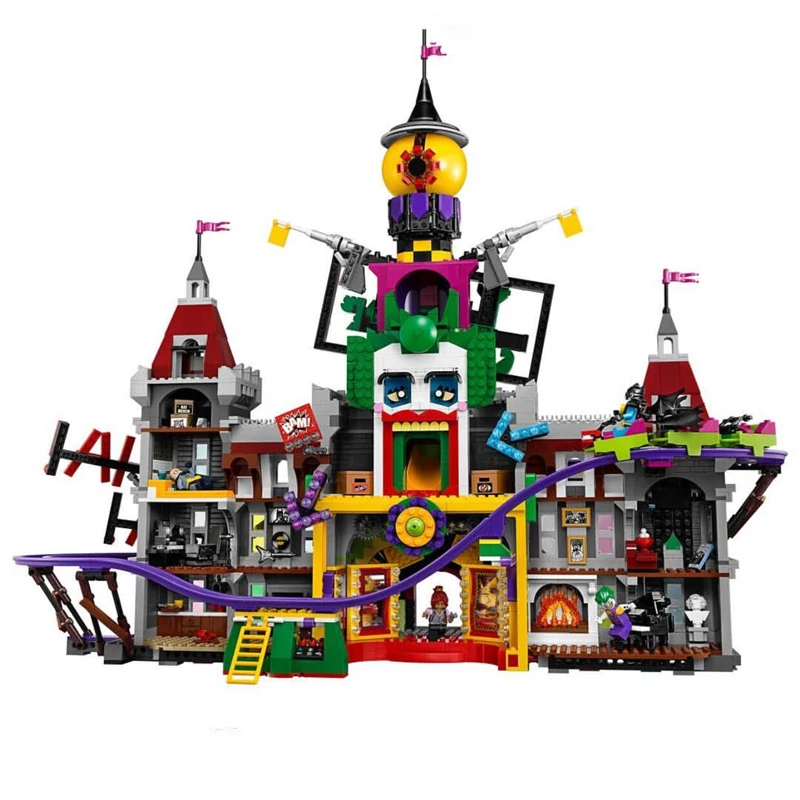 

Lepin 07090 3857PCS Batman Movie The Joker Manor 70922 Kits Sets Model Building Blocks Bricks Educational Toys For Children