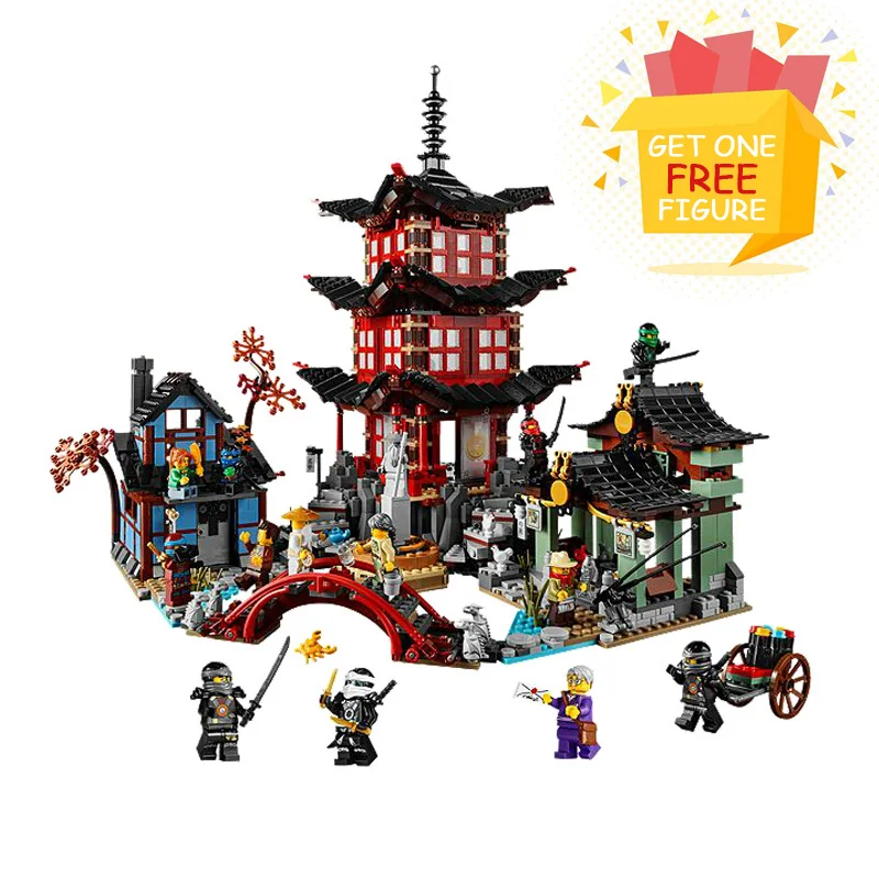 

Bela Pogo Compatible Legoe 2150pcs Temple Of Airjitzu 70751 Ninjagoe Thunder Swordsman Building Blocks Bricks toys for children