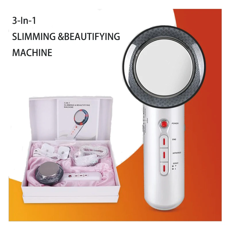 Face Lifting 3 in 1 EMS Infrared Ultrasonic Body Massager Device