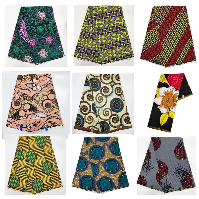 

newest lady fashion african clothing ankara fabrics african wax print fabric cheapest and high quality for christmas party dress