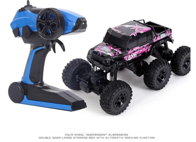Goede Afstandsbediening auto 18 6WD 2.4g Zes wiel Bigfoot RC Rock Crawler RTR Klimmen Auto Terreinwagen motoren Off Road Speelgoed Kid