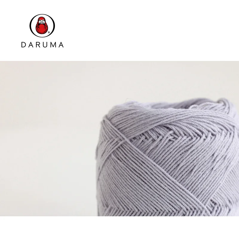 1*50 г шариковая большая пряжа из хлопка и льна DARUMA, 70% хлопок, 15% Лен, 15% рами, пряжа для вязания вручную, мягкая и текстурная