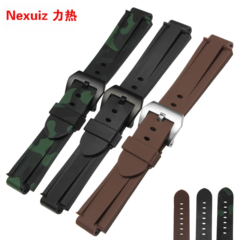 

2016 HOT sale Rubber Watchbands,Waterproof Silicone Strap, 24*16MM bracelet for t45601 t2n739,Watch Accessories