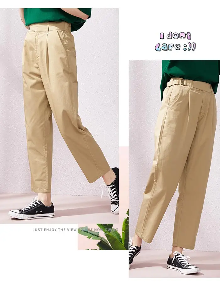 SEMIR повседневные брюки женские 2019 летние новые cec брюки женские прямые с эластичной талией свободные шаровары свободные