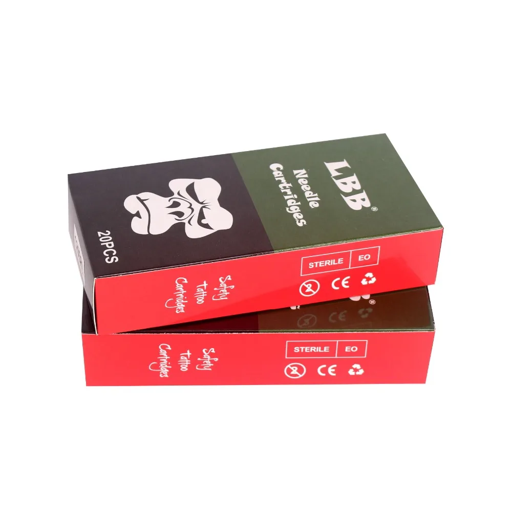 

40pcs Cartridge Needles LBB Disposable Semi-Permanent Makeup Tattoo Cartridge Needle #12RS/Tattoo Gun Supplies Free Shipping