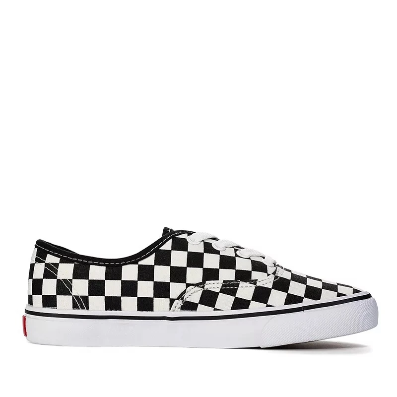 Lona Moda 2018 Zapatos Casual Clásicos Para Cómodos Con A slip Cordones Mocasines De Lace Negros Hombre Planos up Cuadros Blancos on 5PFP8wxqr