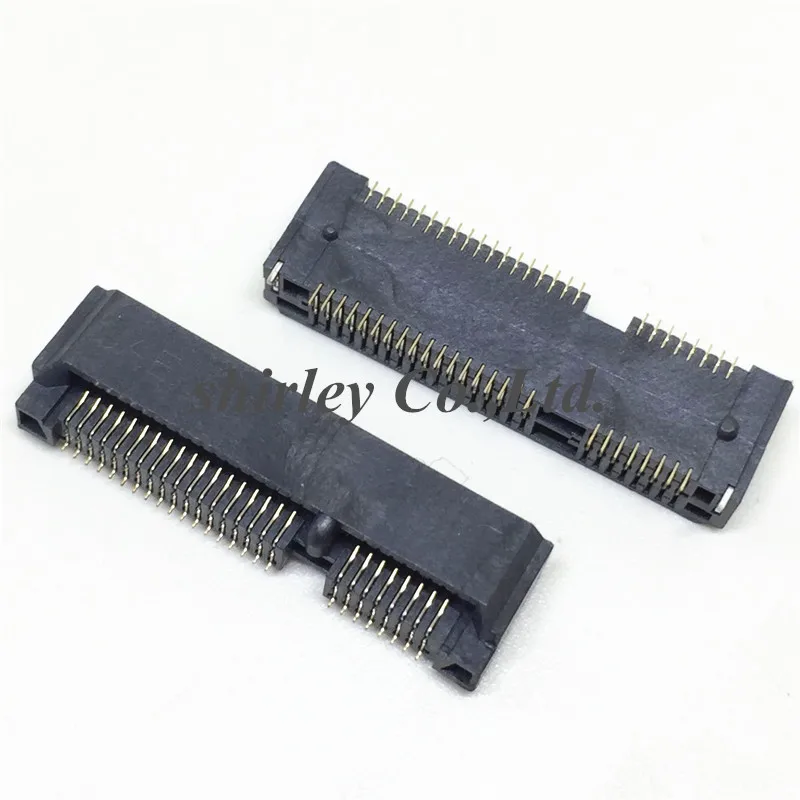 Бесплатная доставка 5 шт. ноутбук MINI PCIE 52pin разъем msata Разъем Держатель карты 52P 4 0 H