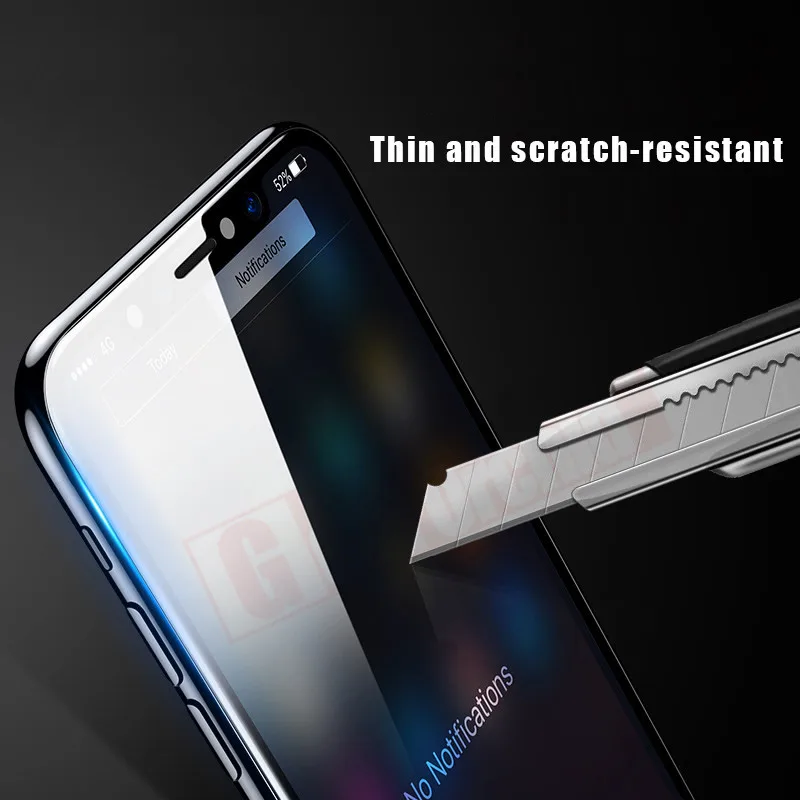 Золотая Орхидея 4D полное покрытие Край Закаленное стекло для iPhone 7 8 Plus Защита
